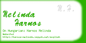 melinda harnos business card